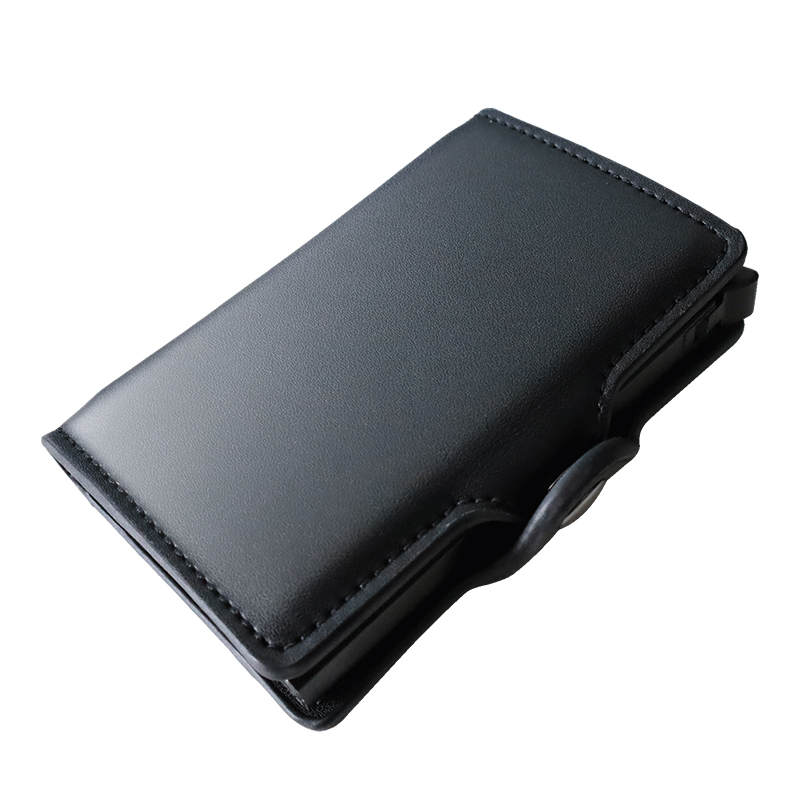 New Design Leather Minimalist Mini Wallet Rfid Man with Card Holder