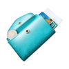 New Aluminum Automatic Credit Card Case With Hasp Men RFID Blocking Metal PU leather wallet