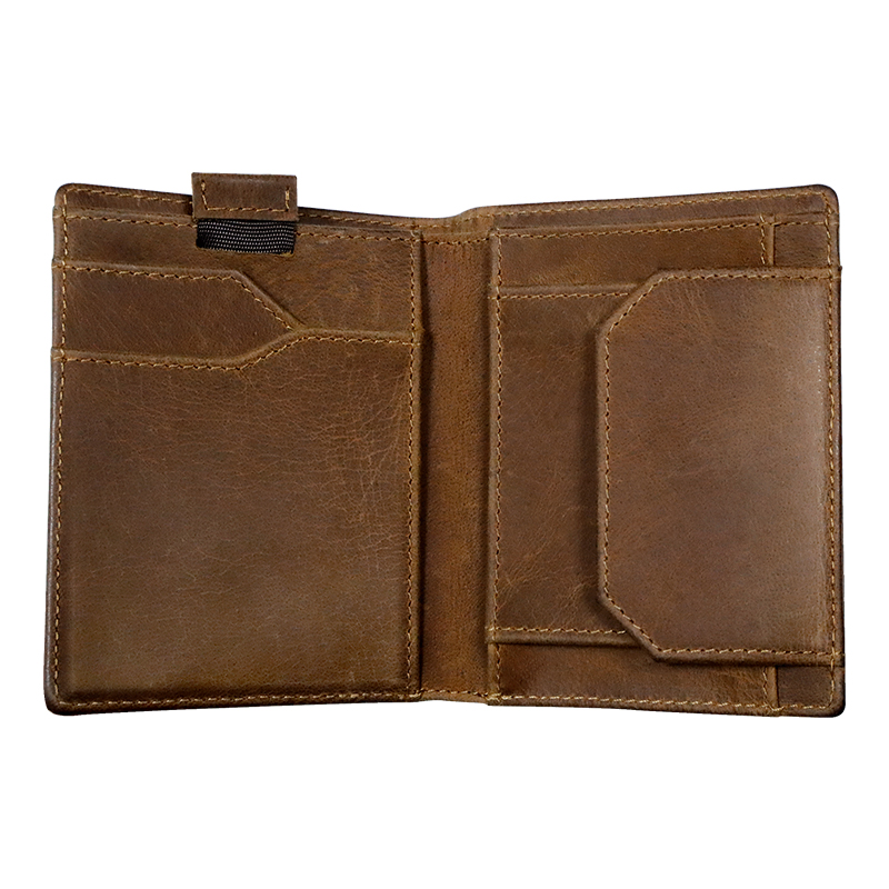 Genuine Leather Light Thin Rfid Slim Card Holder Wallet for Men